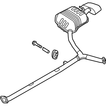 2017 Hyundai Sonata Muffler - 28711-C2600