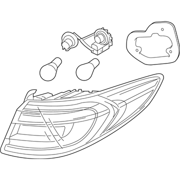Hyundai 92401-C2500 Lamp Assembly-Rear Combination Outside,LH