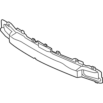 Hyundai 86631-3Y700 Rail-Rear Bumper