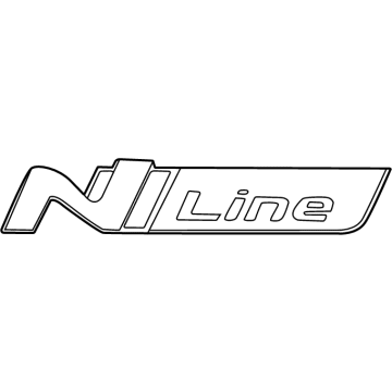 Hyundai 86315-AA800 Emblem-N Line