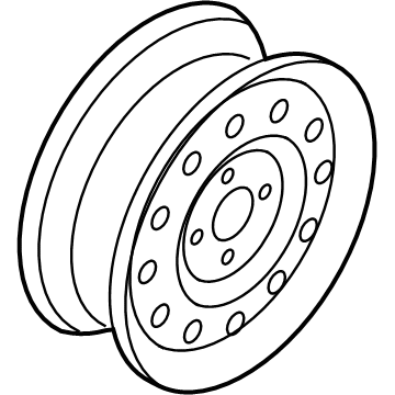 Hyundai 52910-2S410 Steel Wheel Assembly