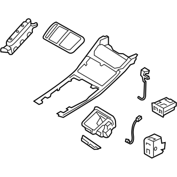 Hyundai 84650-D2FF0-OWN Cover Assembly-Console UPR