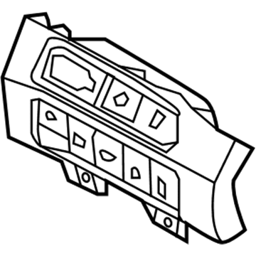 Hyundai 93700-2WFT0-RYN Switch Assembly-Side Crash Pad Low