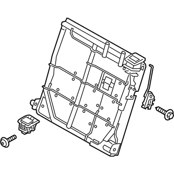 Hyundai 89310-H9530-TRY Frame Assembly-Rear Seat Back LH