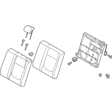 Hyundai 89300-J0020-PJT Back Assembly-Rear Seat LH