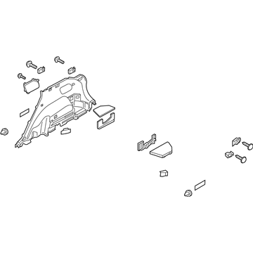 Hyundai 85740-D3100-TRY Trim Assembly-Luggage Side RH