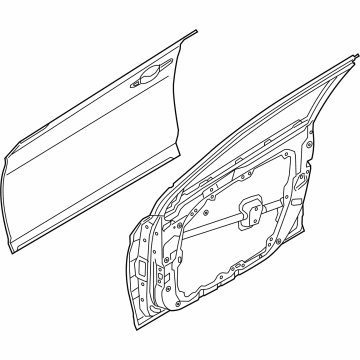 Hyundai 76004-L0000 Panel Assembly-Front Door,RH