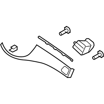 Hyundai 84790-3M000-AJ Plate Assembly-Crash Pad,RH