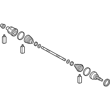 2020 Hyundai Genesis G70 Axle Shaft - 49500-J5300