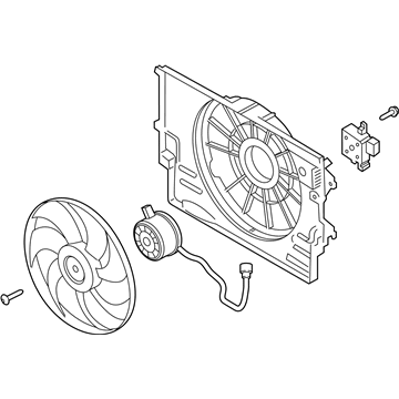 Hyundai Veloster Fan Motor - 25380-J3280