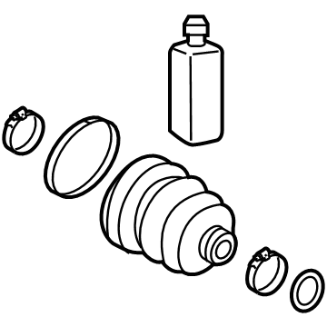 Hyundai 495A5-GI000 BOOT KIT-DIFF SIDE