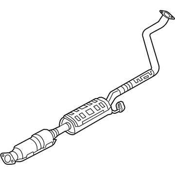 Hyundai 28600-A5350 Center Muffler Complete