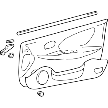 Hyundai 82302-38131-VW Panel Complete-Front Door Trim,RH