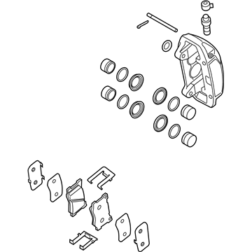 Hyundai 58130-J5510-RGE Brake Assembly-Front,RH