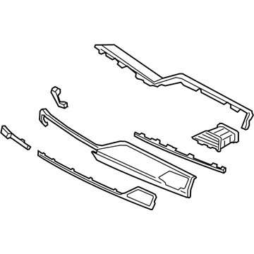 Hyundai 84709-D2650-RT4 Garnish Assembly-Crash Pad,RH