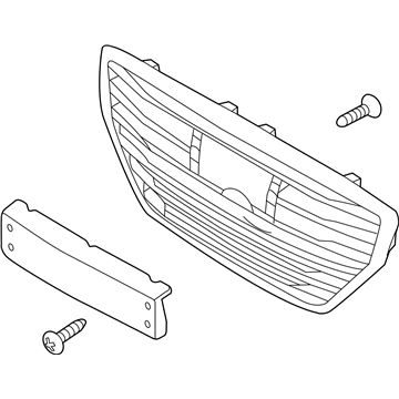 Hyundai 86350-G9730 Radiator Grille Assembly