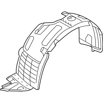 Hyundai 86812-4Z500 Front Wheel Guard Assembly,Right