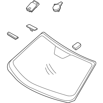 Hyundai 86111-J3220 Windshield Glass Assembly