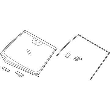 Hyundai 86111-A5615 Windshield Glass Assembly