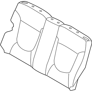 Hyundai 89360-1R780-N2A Rear Left-Hand Seat Back Covering
