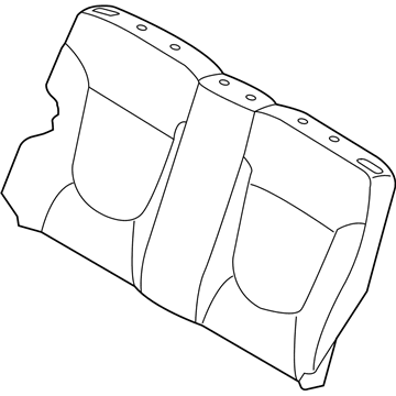 Hyundai 89360-1R710-N2C Rear Left-Hand Seat Back Covering