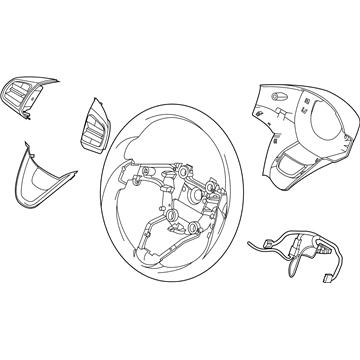 Hyundai 56100-K2090-MMS Steering Wheel Assembly