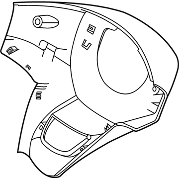 Hyundai 56120-K2000-NNB Steering Wheel Lower Cover Assembly
