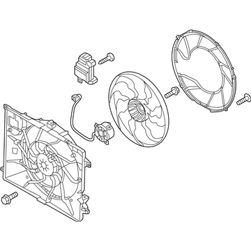 Hyundai Genesis Fan Motor - 25380-B1280