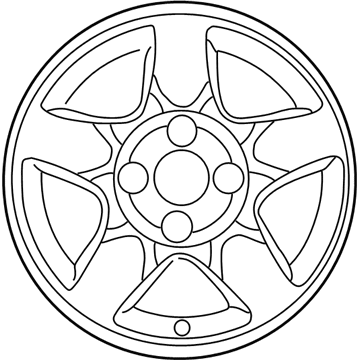 Hyundai 52910-38801 Aluminium Wheel Assembly