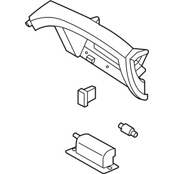 Hyundai 84540-3Q000-RAS Panel Assembly-Lower Crash Pad,RH