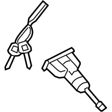 Hyundai 81970-G3A00 Door Key Sub Set,Left