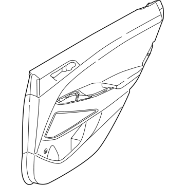 Hyundai 83306-N9000-NNB Panel Assembly-Rear Door Trim,RH