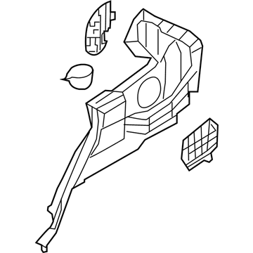 Hyundai 85730-3J500-OR Trim Assembly-Luggage Side LH