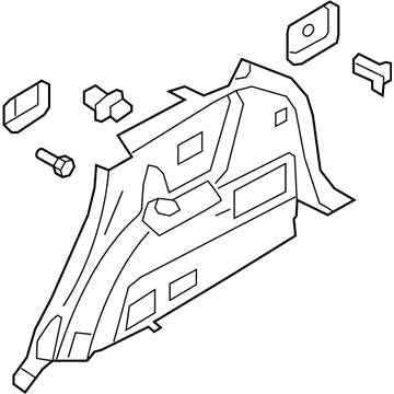 Hyundai 85740-3J200-OR Trim Assembly-Luggage Side RH