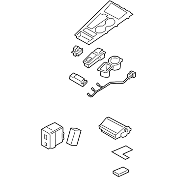 Hyundai 84650-K4350-TRY Cover Assembly-Console UPR