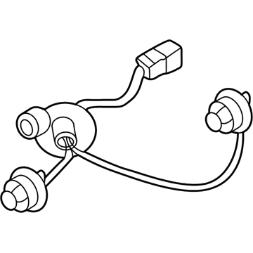 Hyundai 92480-3Y500 Tail Light Bulb Wiring Harness Sockets