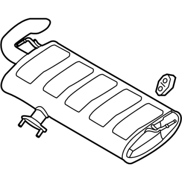 2023 Hyundai Tucson Muffler - 28710-CW540