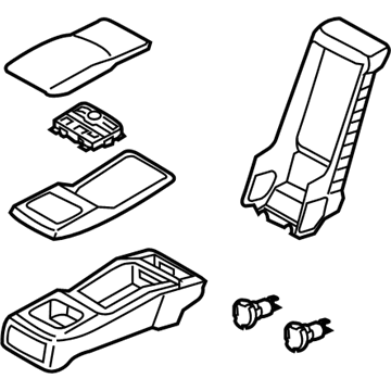 Hyundai 89905-3NJA0-NVR Rear Seat Back Armrest Assembly