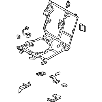 Hyundai 89600-3NJD0 Frame Assembly-Rear Seat Power,RH