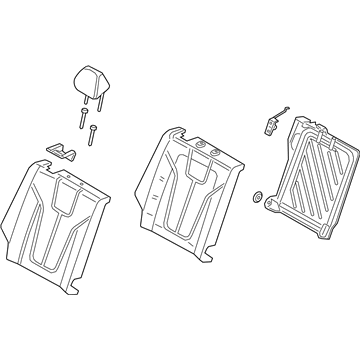Hyundai 89400-J3100-PMG Back Assembly-Rear Seat RH