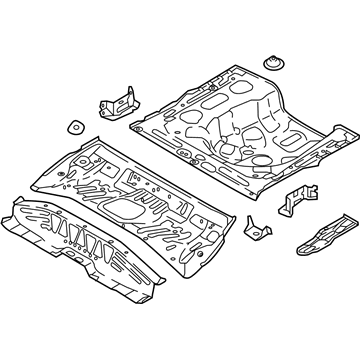 2019 Hyundai Accent Floor Pan - 65510-J0000