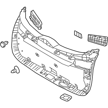 Hyundai 81750-D3100-TRY Panel Assembly-Tail Gate Trim