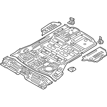 2013 Hyundai Santa Fe Floor Pan - 65510-B8000