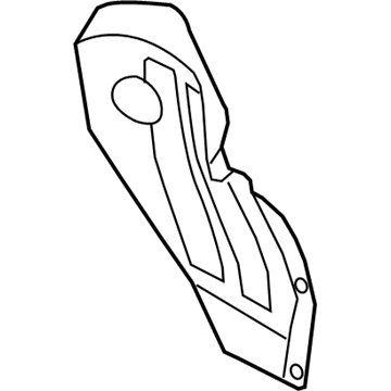 Hyundai 86821-J0000 Rear Wheel Guard Assembly,Left