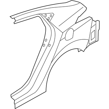 Hyundai 71503-3YC00 Panel Assembly-Quarter Outer,LH