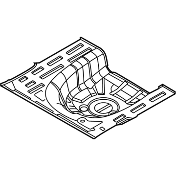 Hyundai 65513-AA001 Panel Assembly-Rear Floor,RR