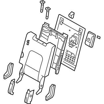 Hyundai 89300-3J601-R7B Back Assembly-3RD LH