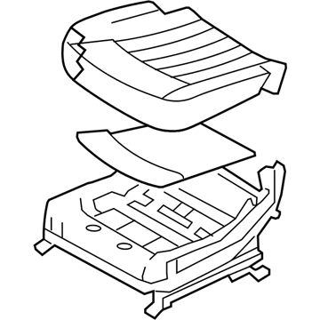 Hyundai 88200-3M140-BBE Cushion Assembly-Front Seat,Passenger