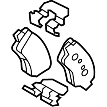 2019 Hyundai Accent Brake Pad Set - 58302-H9A10