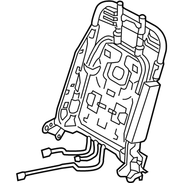 Hyundai 88310-3X350 Frame Assembly-Front Seat Back Driver